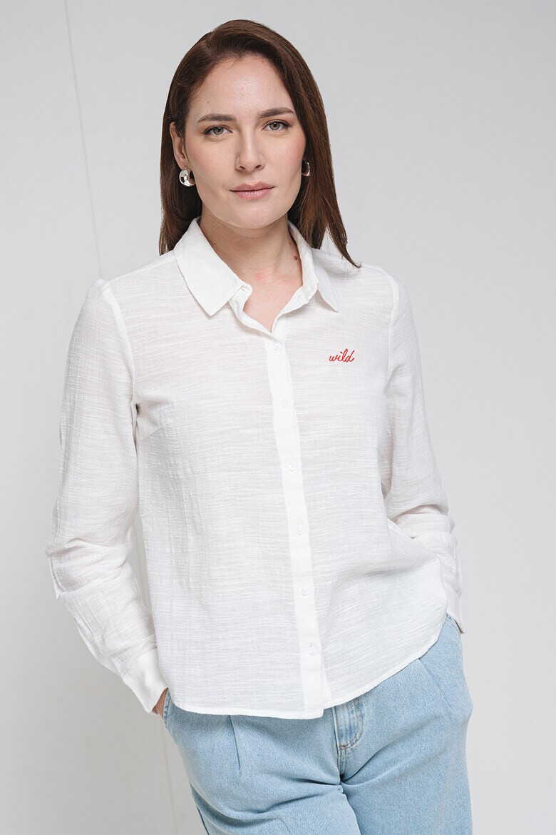 Vero Moda Памучна риза с бродерии - Pepit.bg