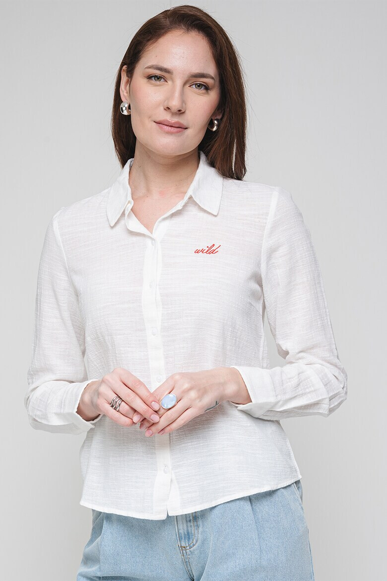 Vero Moda Памучна риза с бродерии - Pepit.bg