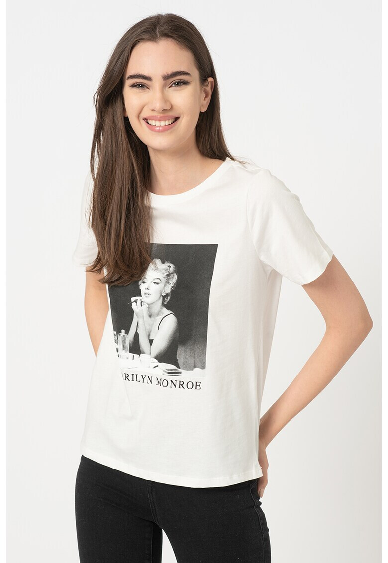 Vero Moda Памучна тениска Marilyn - Pepit.bg