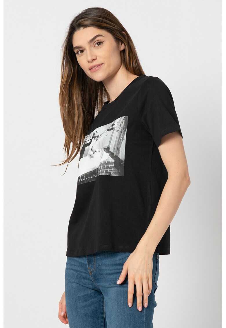 Vero Moda Памучна тениска Marilyn - Pepit.bg