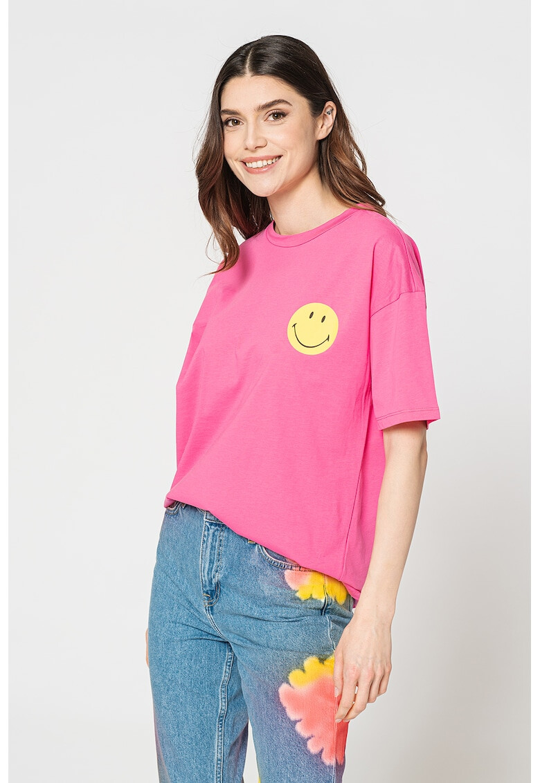 Vero Moda Памучна тениска Smiley - Pepit.bg