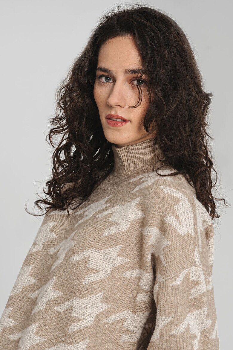 Vero Moda Пепитен пуловер с дълги ръкави - Pepit.bg