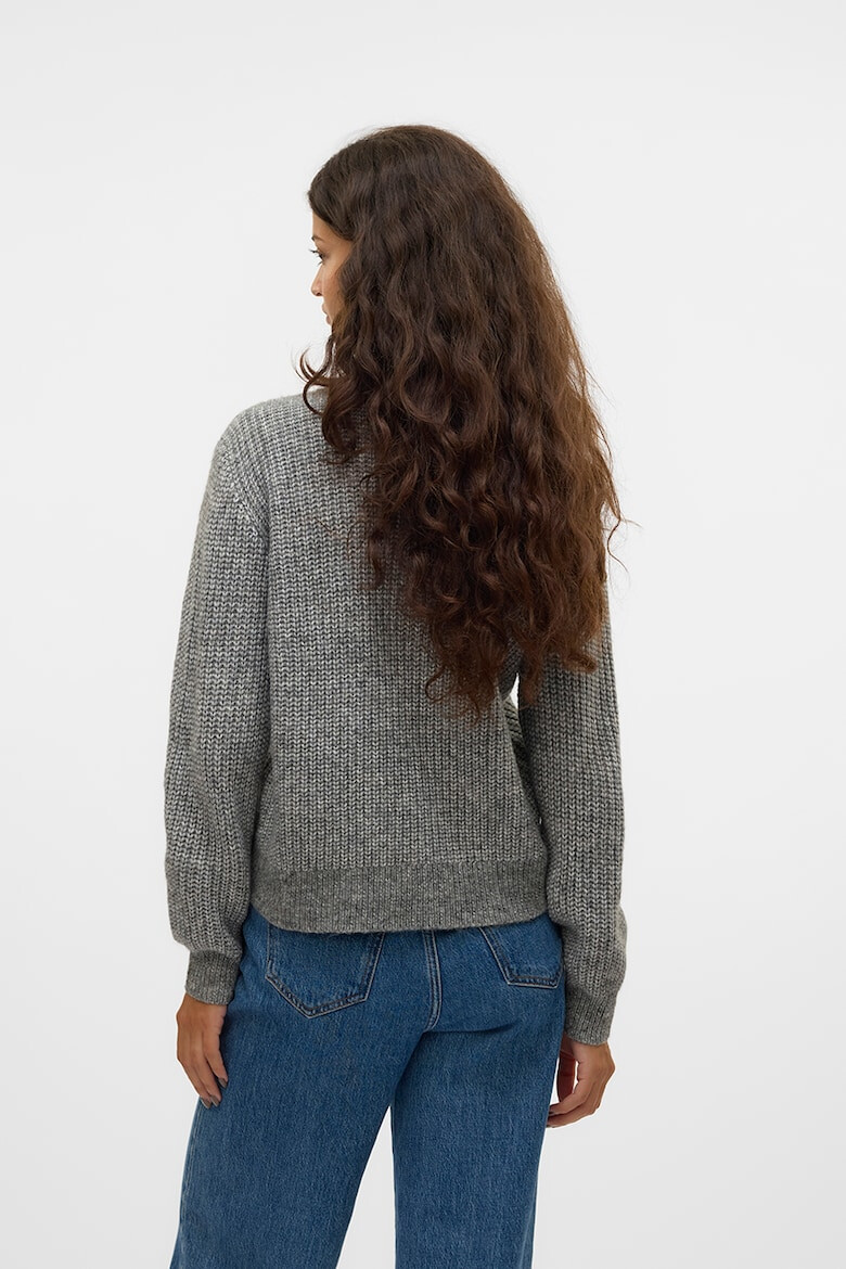 Vero Moda Плетен пуловер Universe - Сив меланж - Pepit.bg