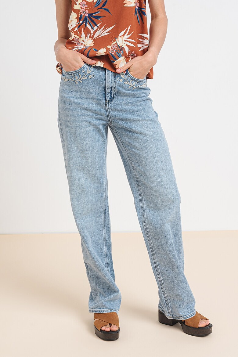 Vero Moda Прави дънки Tessa с бродерия - Pepit.bg