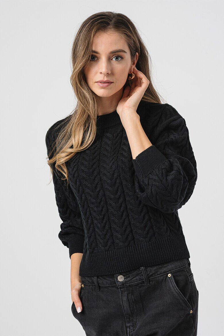 Vero Moda Пуловер Fabulous с плетка осморка - Pepit.bg