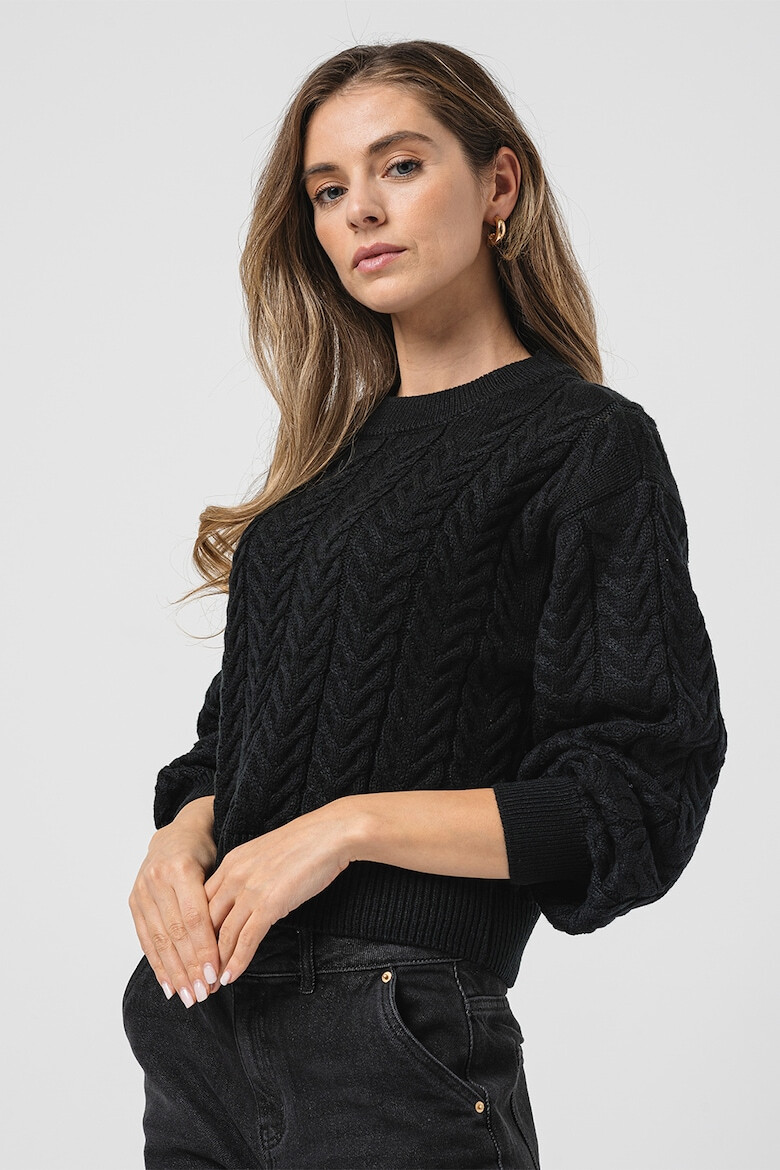 Vero Moda Пуловер Fabulous с плетка осморка - Pepit.bg