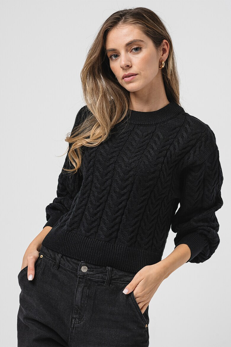 Vero Moda Пуловер Fabulous с плетка осморка - Pepit.bg