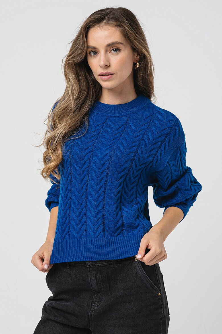 Vero Moda Пуловер Fabulous с плетка осморка - Pepit.bg