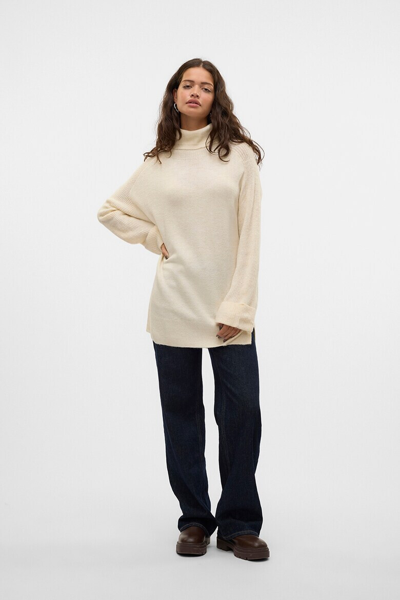 Vero Moda Пуловер Jupiter с поло - Pepit.bg