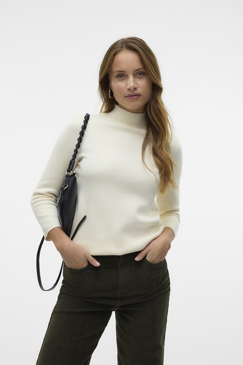 Vero Moda Пуловер с поло - Pepit.bg
