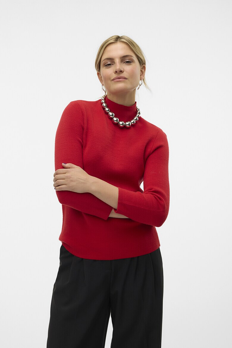 Vero Moda Пуловер с поло - Pepit.bg