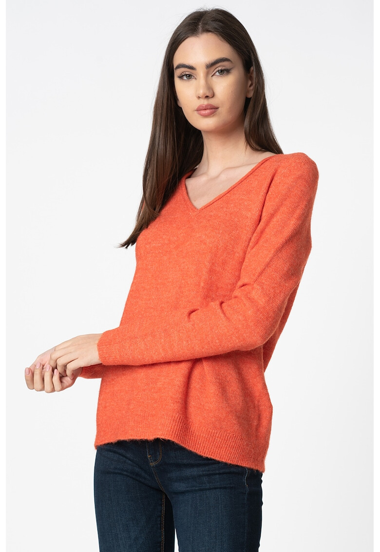 Vero Moda Пуловер Simone с вълна и шпиц - Pepit.bg