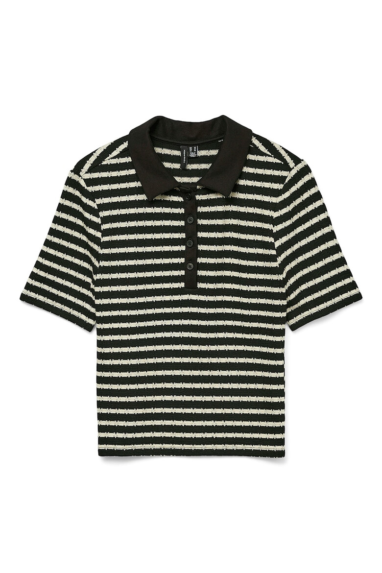 Vero Moda Раирана тениска с яка - Pepit.bg