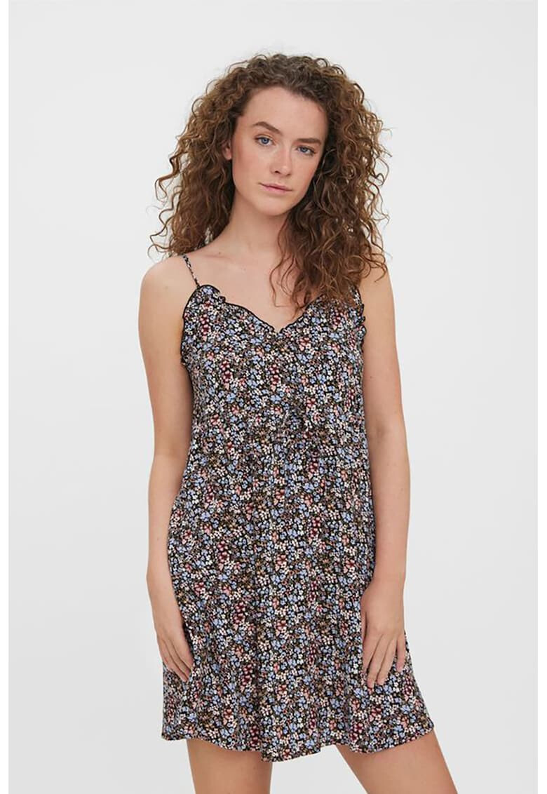 Vero Moda Разкроена рокля Easy с набирания - Pepit.bg