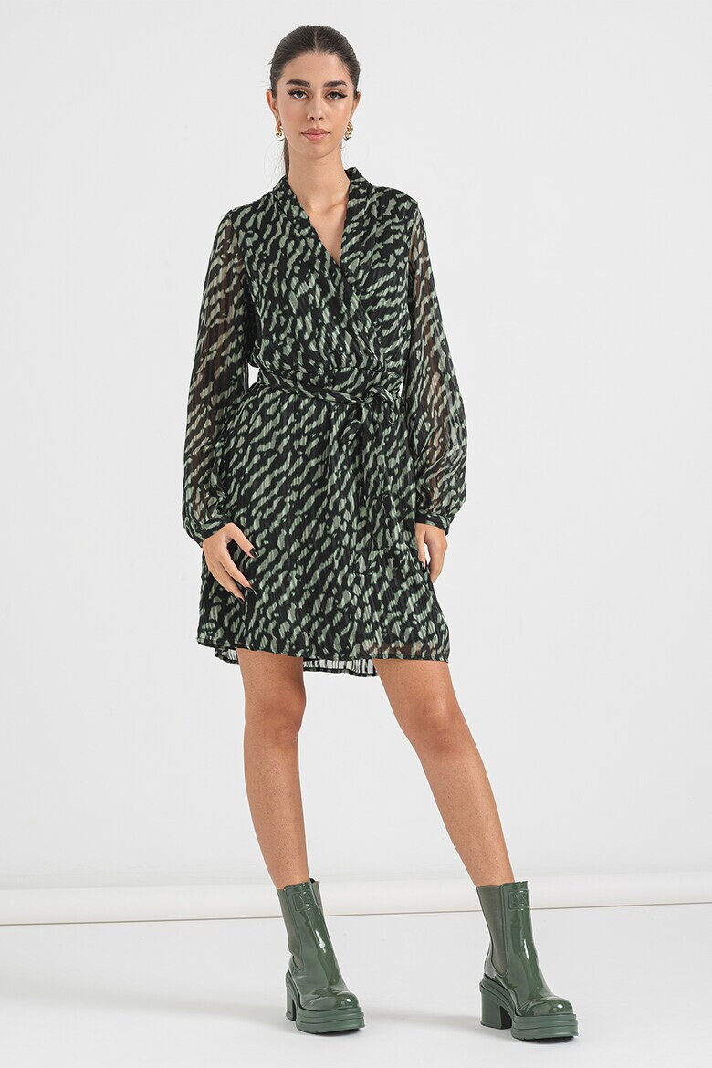 Vero Moda Рокля с принт и връзка - Pepit.bg