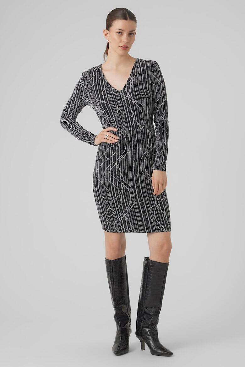 Vero Moda Рокля с шпиц и лурекс - Pepit.bg