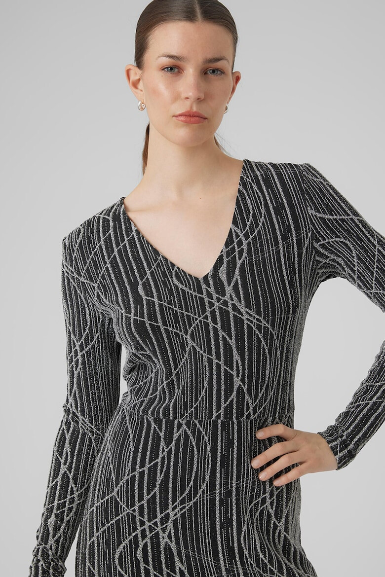 Vero Moda Рокля с шпиц и лурекс - Pepit.bg