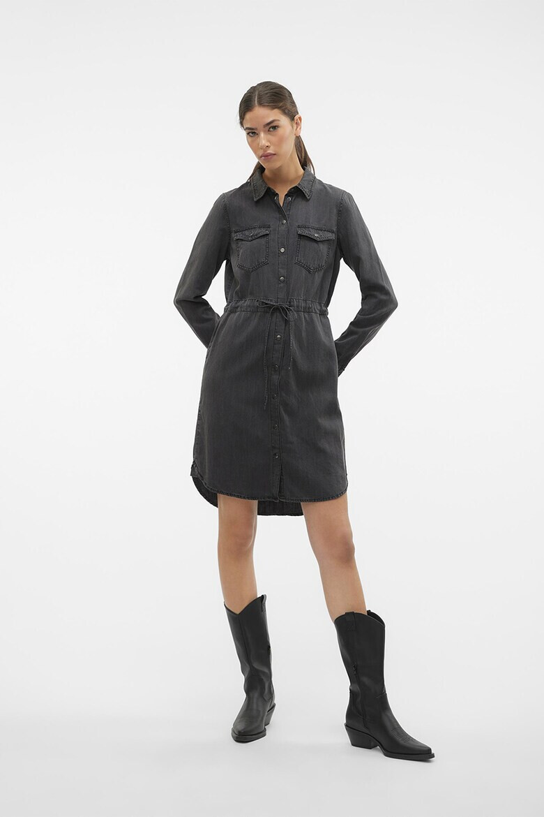 Vero Moda Рокля тип риза с лиосел - Pepit.bg