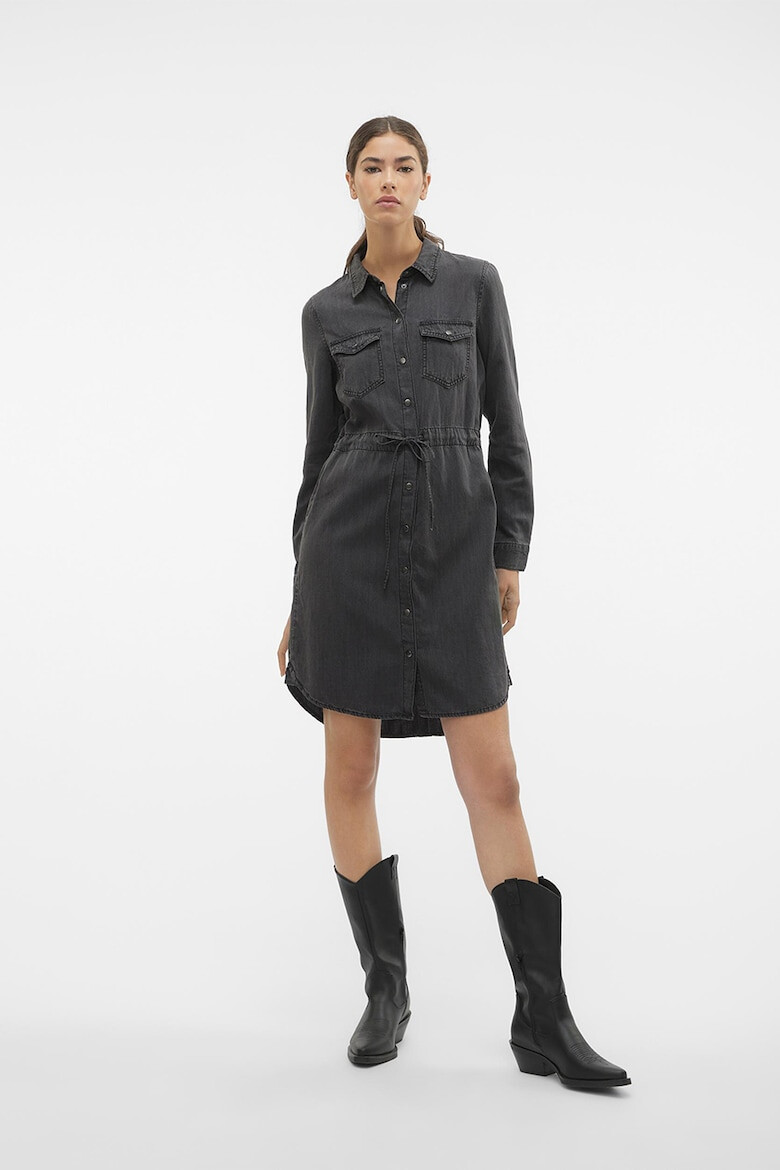Vero Moda Рокля тип риза с лиосел - Pepit.bg