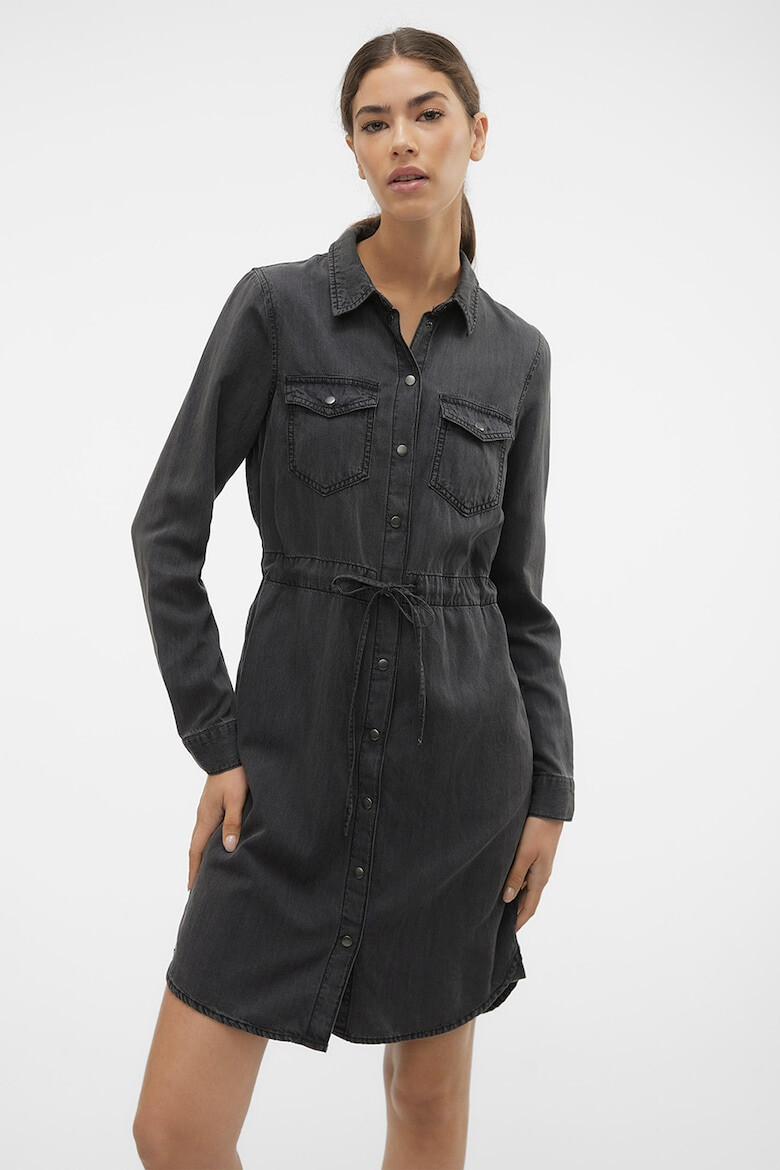 Vero Moda Рокля тип риза с лиосел - Pepit.bg
