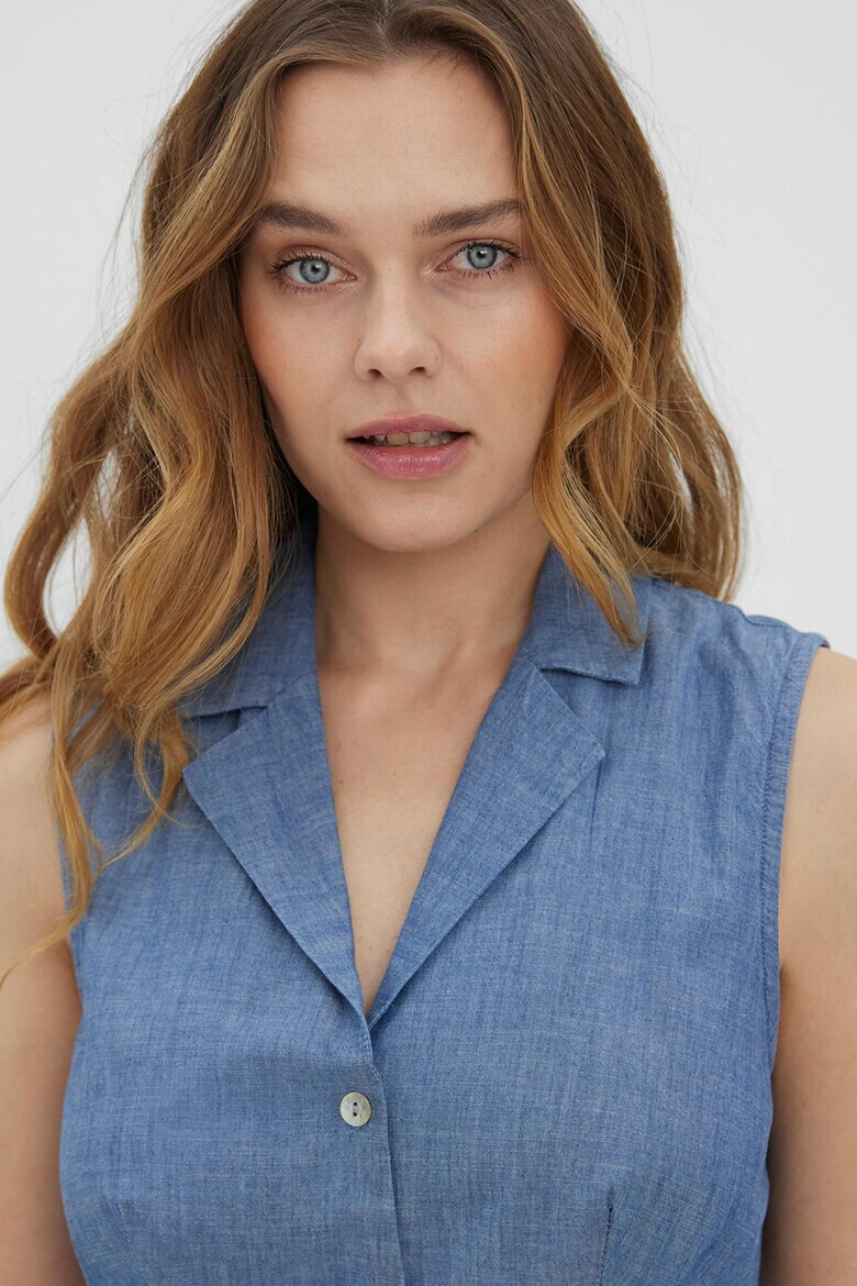 Vero Moda Рокля тип риза от шамбре - Pepit.bg