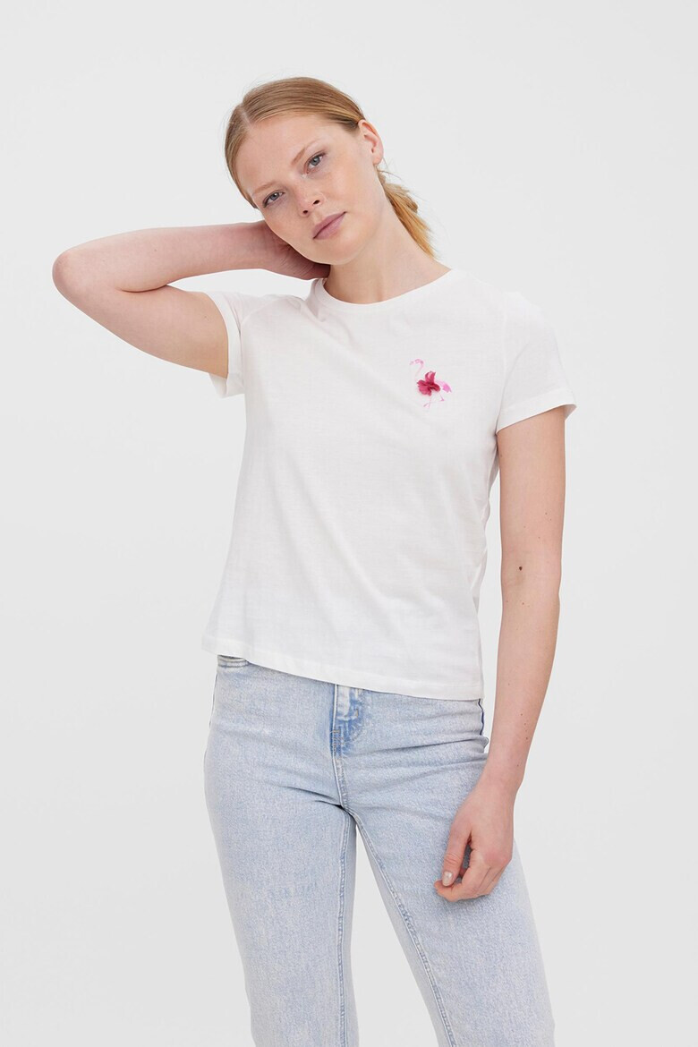 Vero Moda Тениска с овално деколте - Pepit.bg