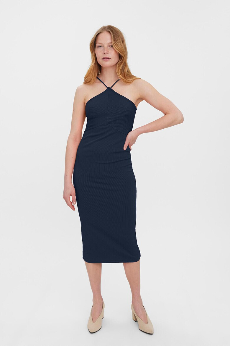 Vero Moda Вталена рипсена рокля - Pepit.bg