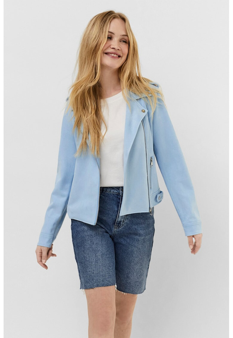 Vero Moda Яке от еко велур с цип - Pepit.bg