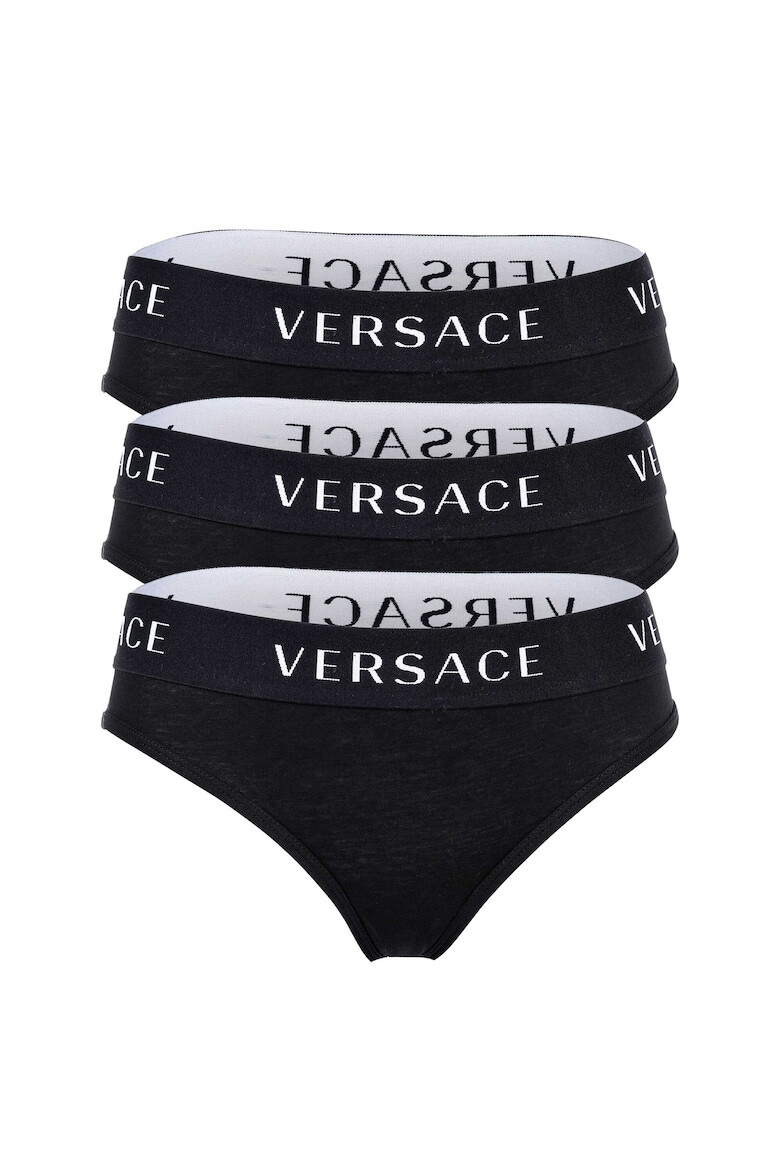 Versace Бикини 14025 с лого на талията - 3 чифта - Pepit.bg