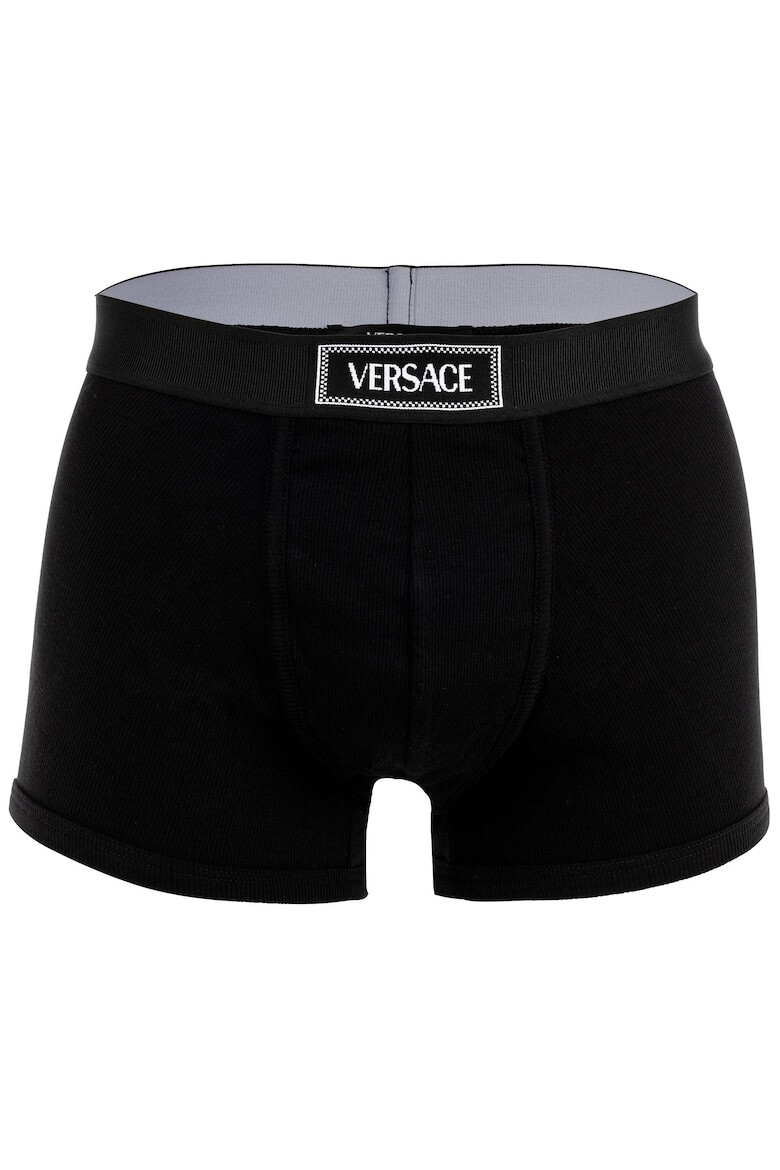 Versace Боксерки с бродирано лого - Черен - Pepit.bg