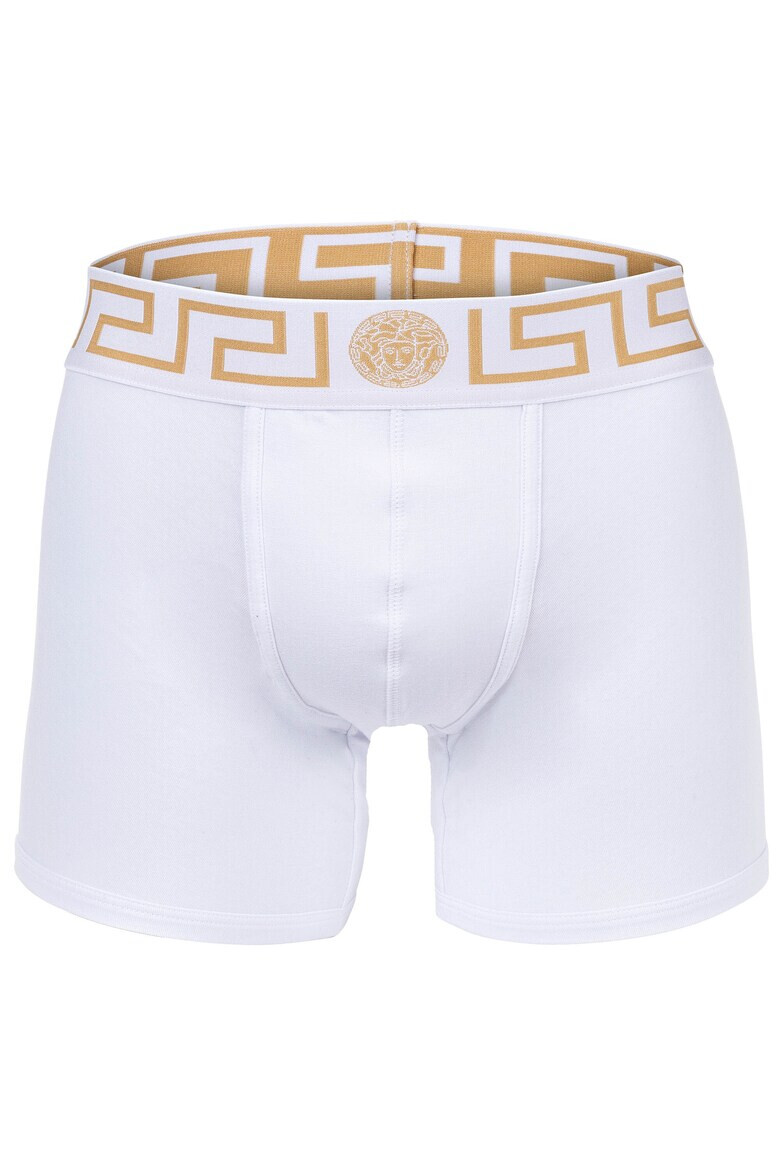 Versace Боксерки Topeka с лого - 2 чифта - Бял/Син - Pepit.bg