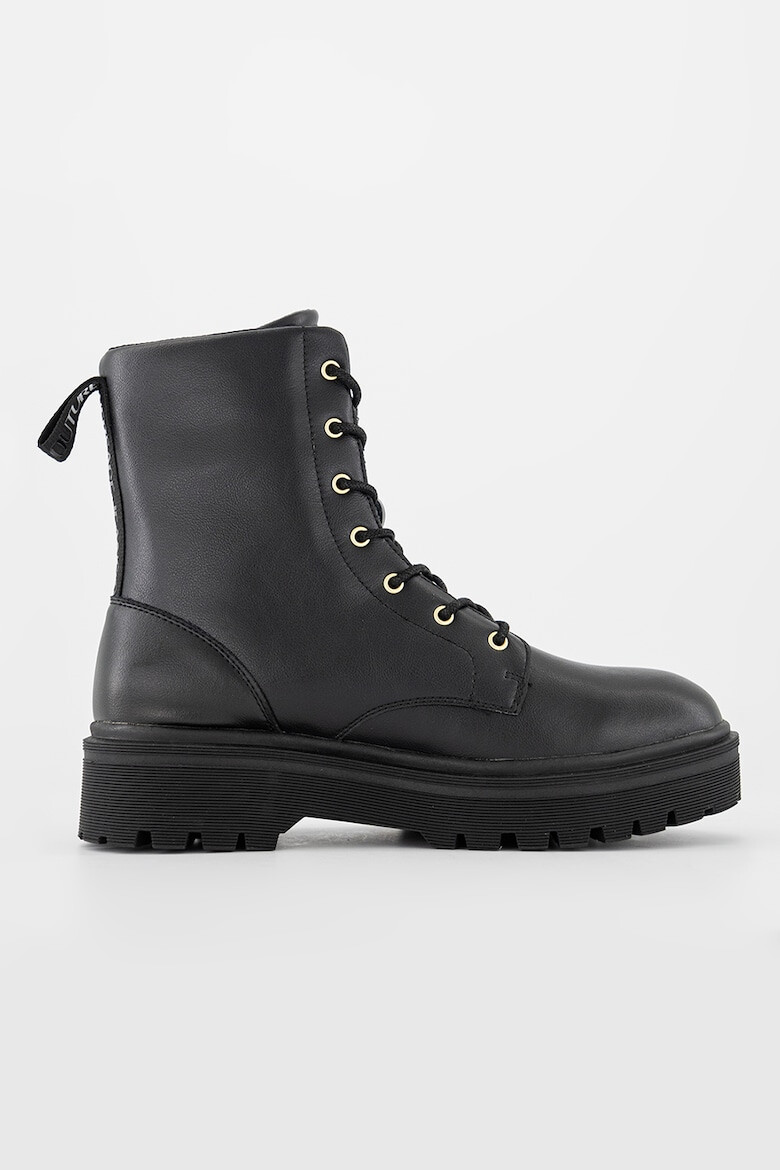 Versace Jeans Couture Боти с десен с лого - Pepit.bg