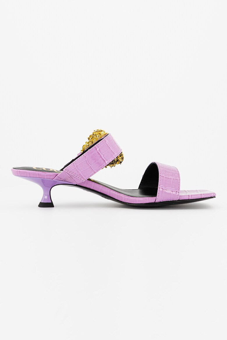 Versace Jeans Couture Чехли с шагрен - Pepit.bg