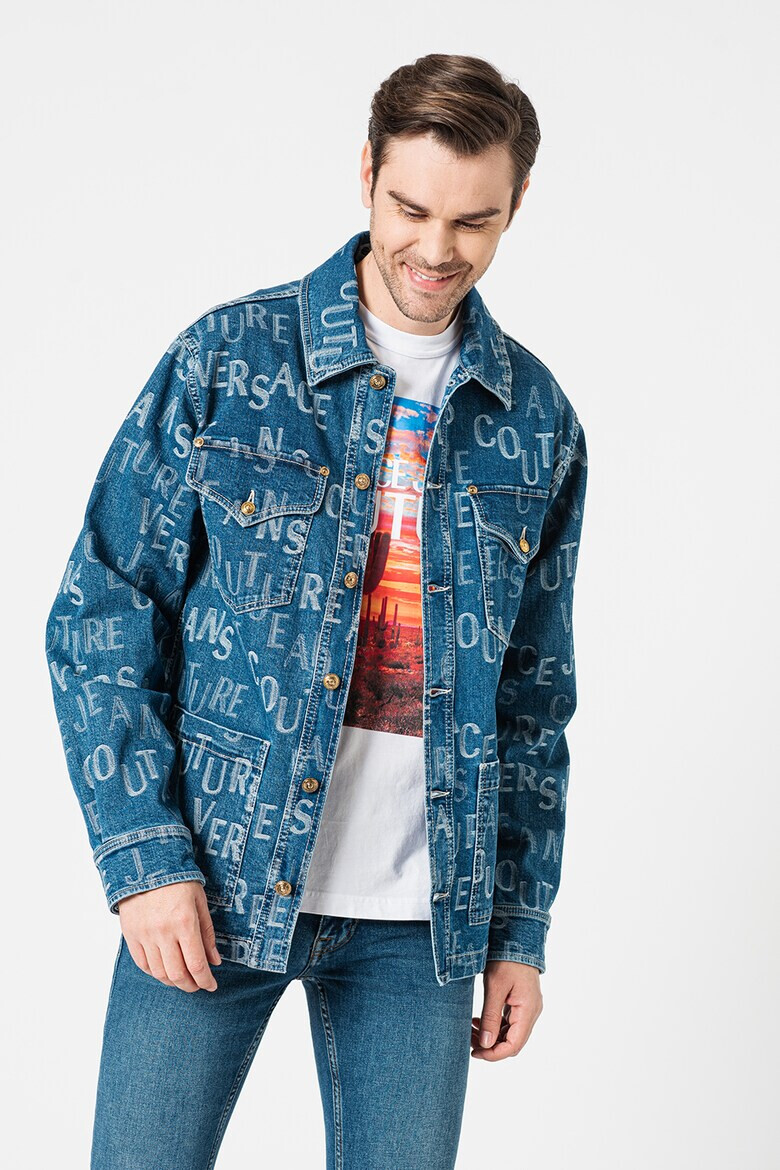 Versace Jeans Couture Дънково яке с лого - Pepit.bg
