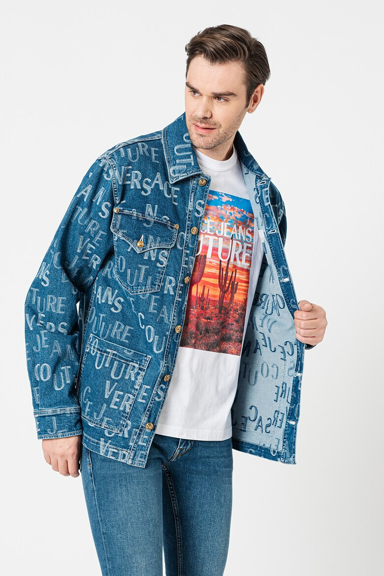 Versace Jeans Couture Дънково яке с лого - Pepit.bg