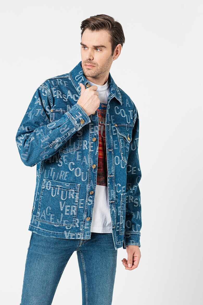 Versace Jeans Couture Дънково яке с лого - Pepit.bg