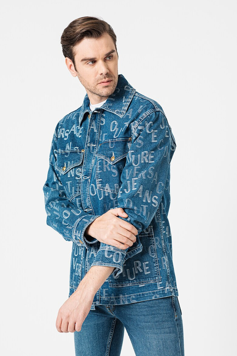 Versace Jeans Couture Дънково яке с лого - Pepit.bg