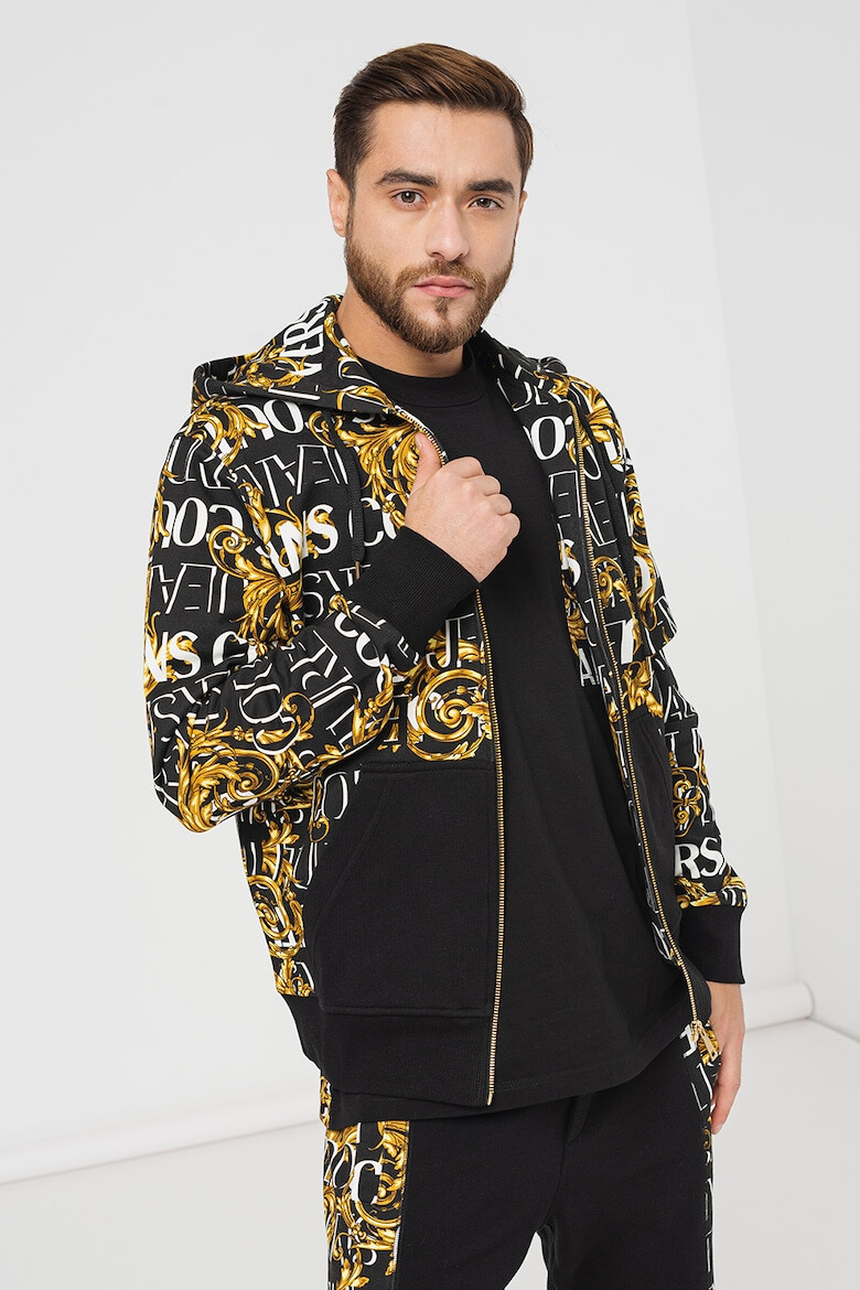 Versace Jeans Couture Худи с лого и цип - Pepit.bg