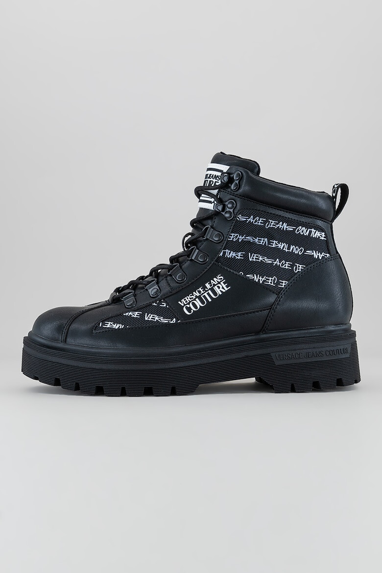 Versace Jeans Couture Кожени боти с лого - Pepit.bg