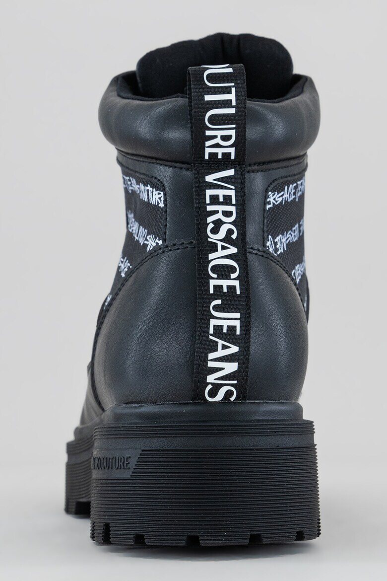 Versace Jeans Couture Кожени боти с лого - Pepit.bg