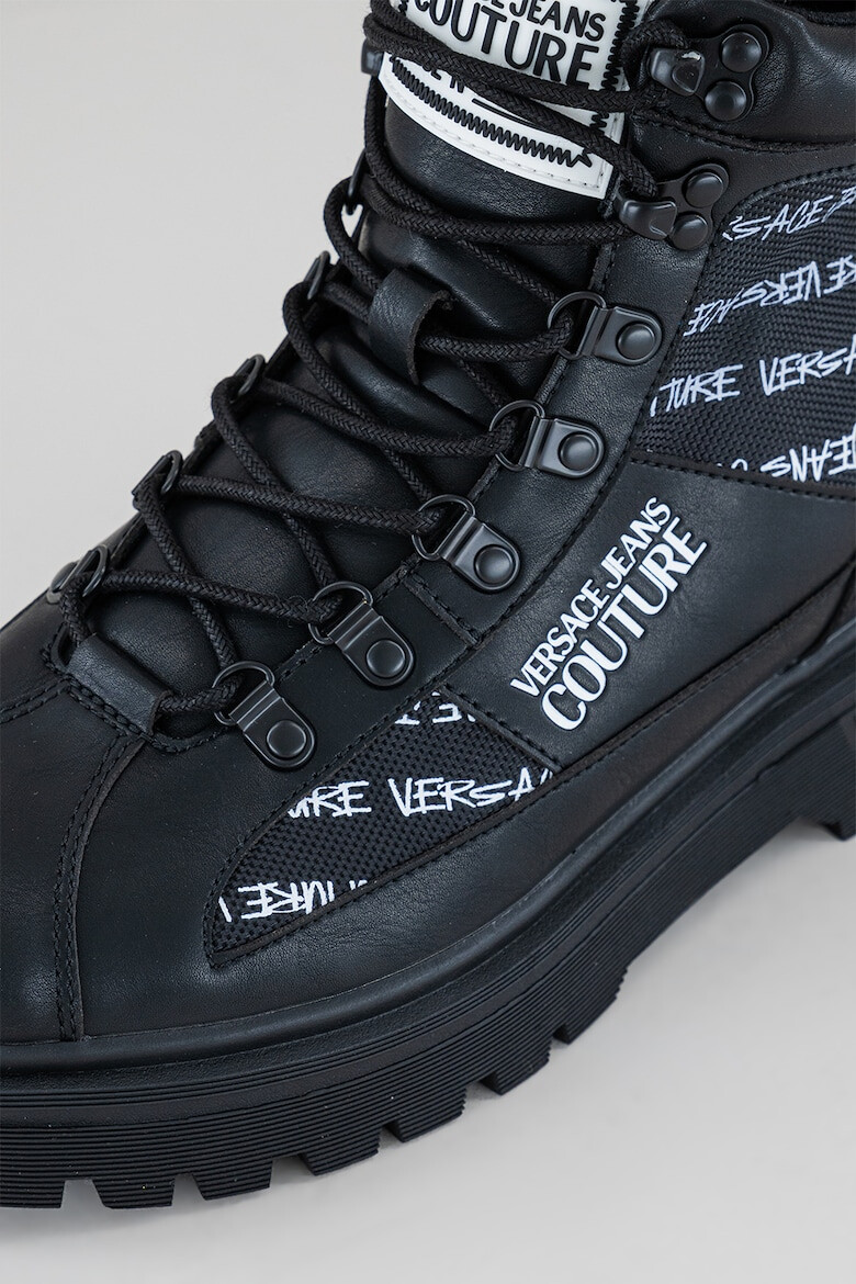 Versace Jeans Couture Кожени боти с лого - Pepit.bg