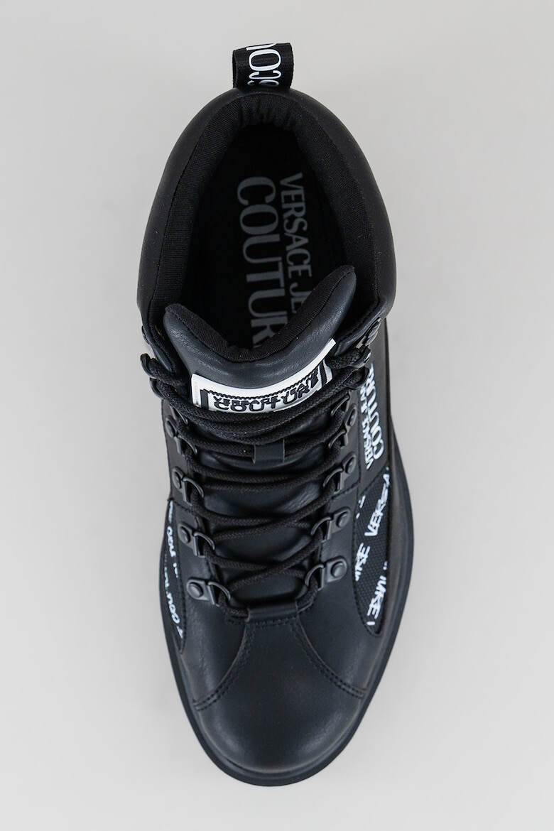 Versace Jeans Couture Кожени боти с лого - Pepit.bg