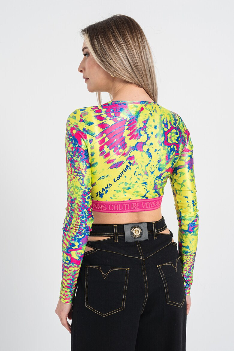 Versace Jeans Couture Къса блуза с лого - Pepit.bg