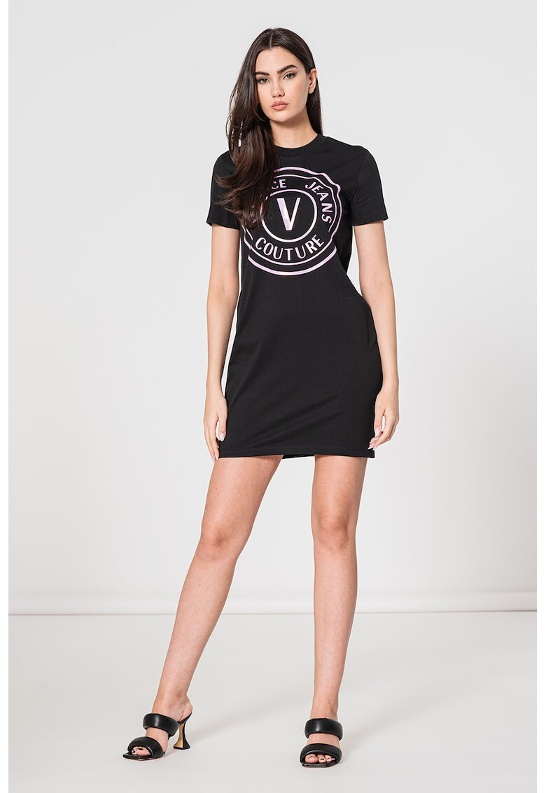 Versace Jeans Couture Къса рокля с лого - Pepit.bg