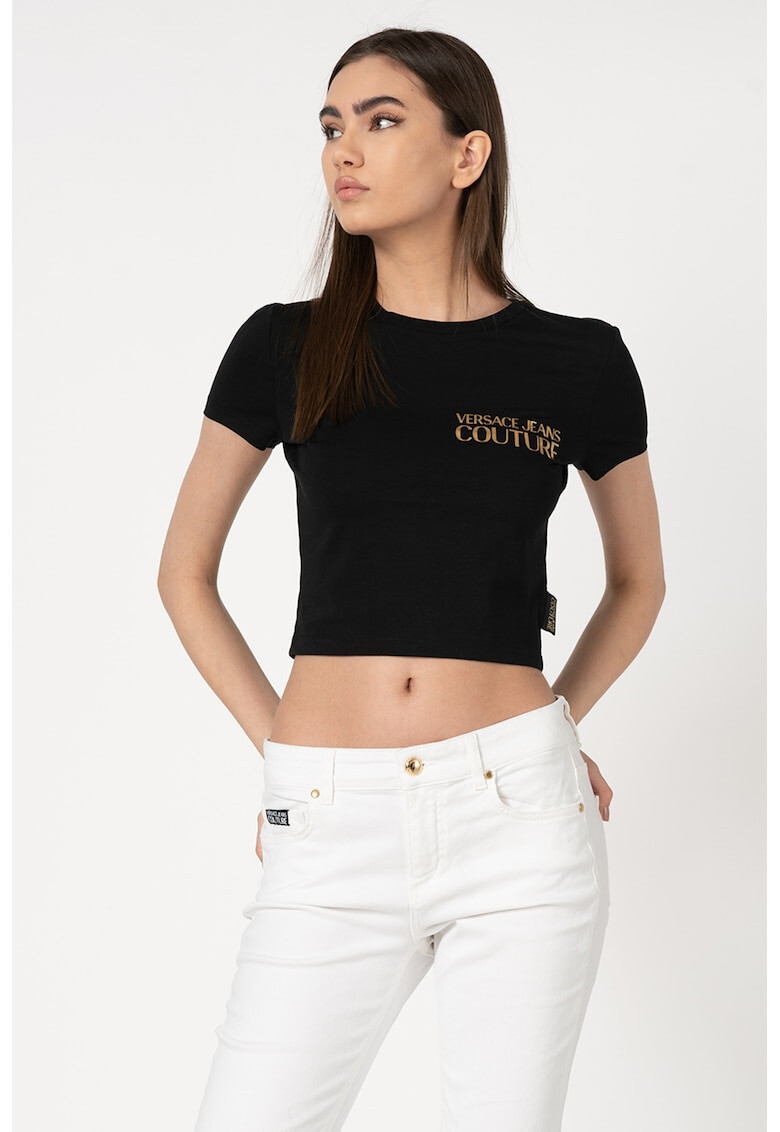 Versace Jeans Couture Къса тениска с лого - Pepit.bg