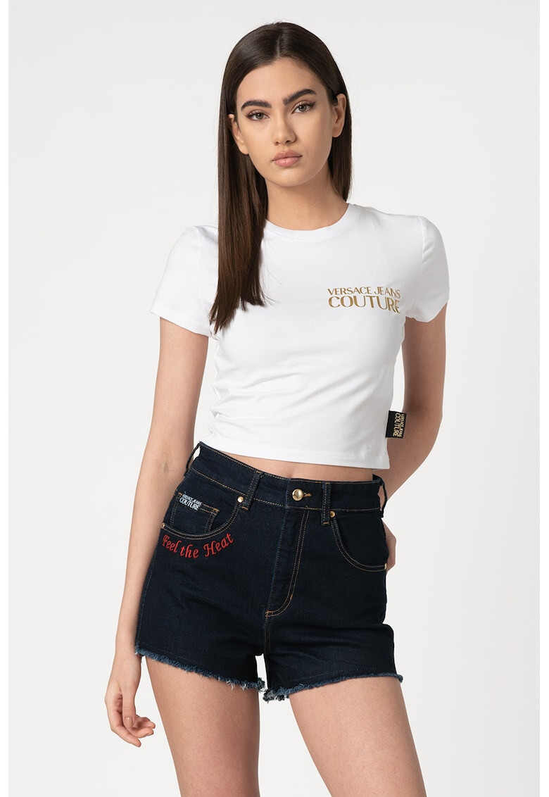 Versace Jeans Couture Къса тениска с лого - Pepit.bg