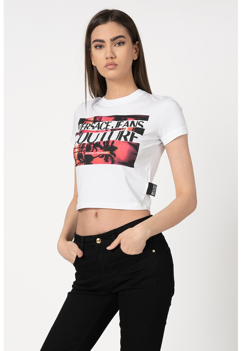 Versace Jeans Couture Къса тениска с лого - Pepit.bg