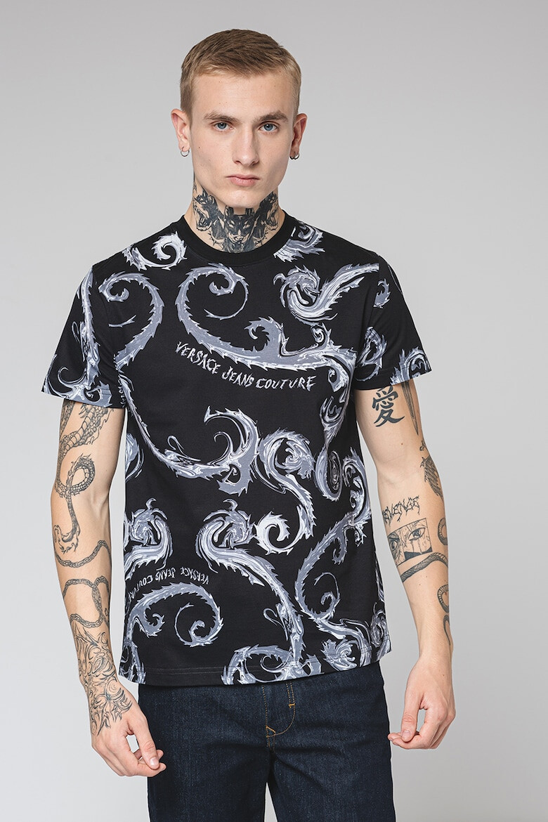 Versace Jeans Couture Памучна тениска с графика - Pepit.bg