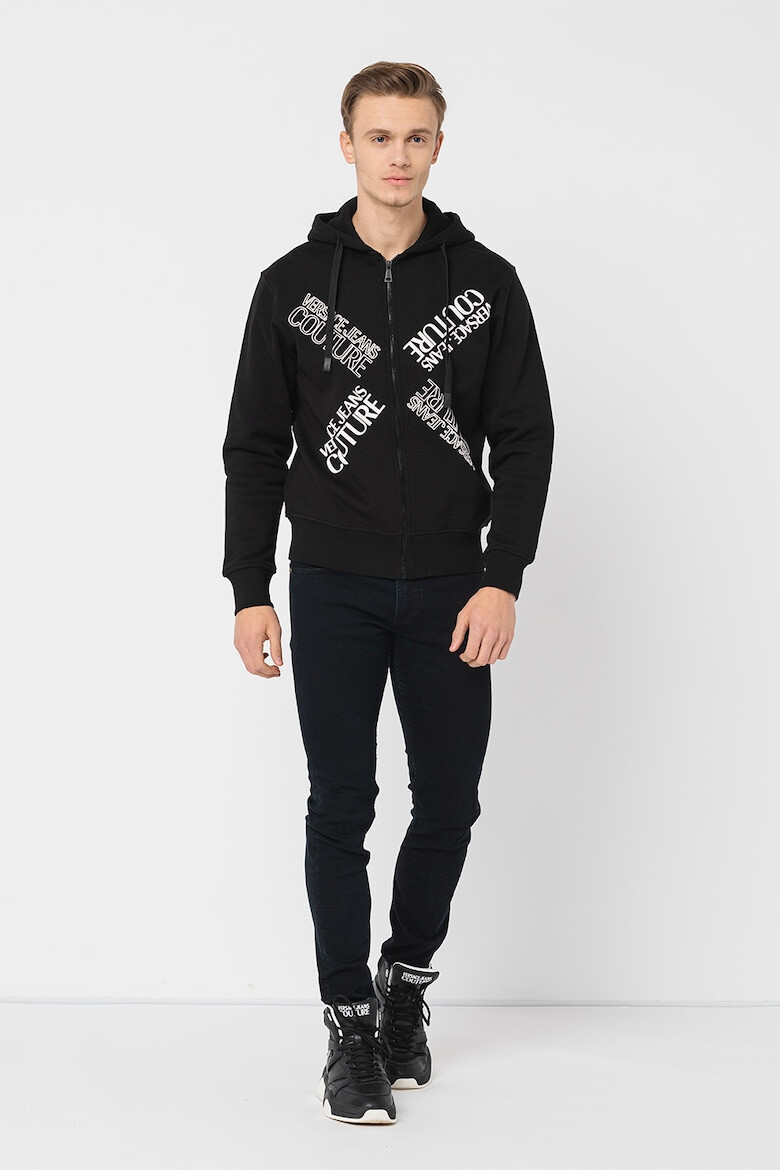 Versace Jeans Couture Памучно худи с цип - Pepit.bg