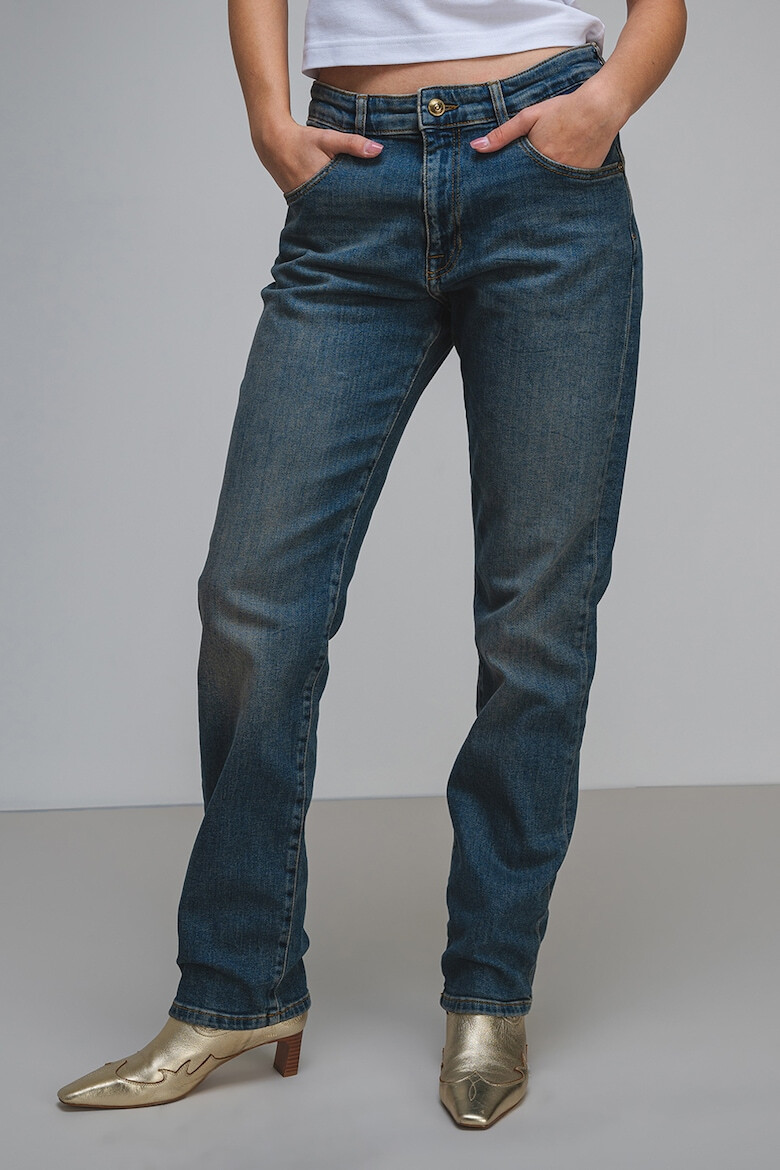 Versace Jeans Couture Прави дънки - Прашно синьо - Pepit.bg